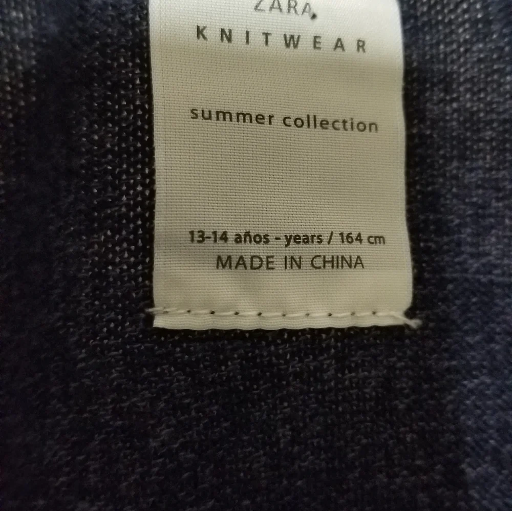 Zara Fancy Collection,  knit wear, color navy blue. - Picture 5 of 8